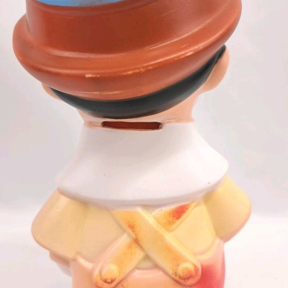 Disney Vintage Plastic Pinocchio Piggy Bank - Picture 6 of 16